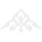 Ekena Millwork Pitch Whitman Architectural Grade PVC Gable Pediment, 72"W x 36"H x 1"P (12/12) GPP072X036X100WHI - alternate 4